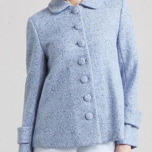 Paper Crown Blue Tweed Coat